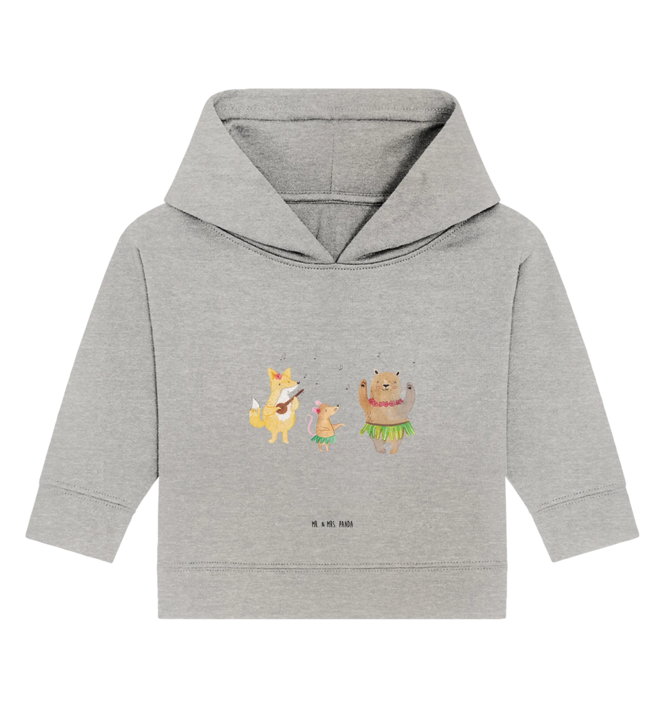 Organiczna bluza z kapturem dla niemowląt zwierzęta leśne Aloha Baby Kapuzensweatshirt, Baby Pullover, Baby Kapuzenshirt, Baby Hoodie, Tiermotive, Lustige Sprüche, Tiere, Gute Laune, Bär, Lachen, Musik, Leben, Wald, Waldtiere, Igel, Aloha, Tanzen, Hase