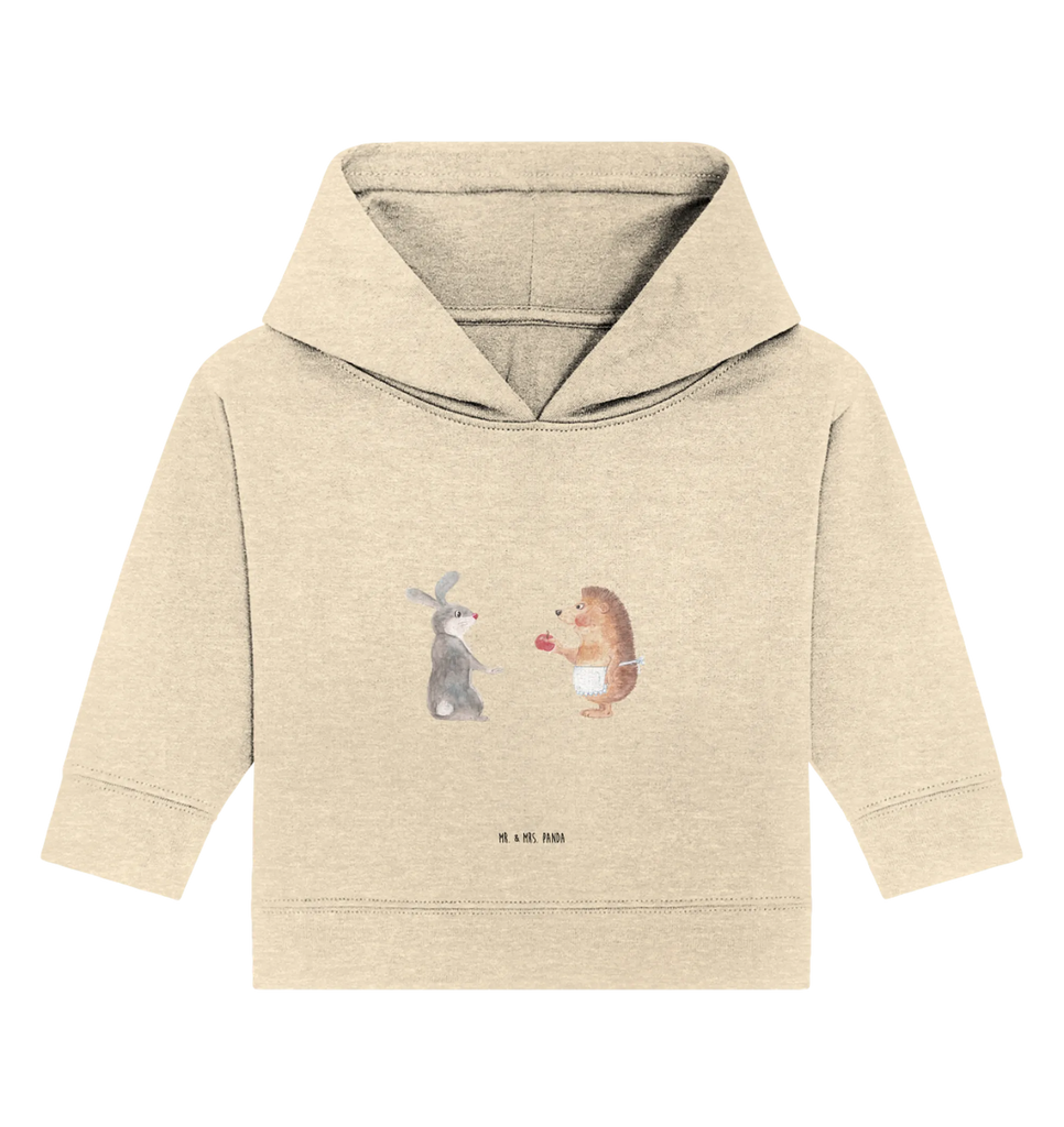 Organiczna bluza z kapturem dla niemowląt królik jeż Baby Pullover, Baby Kapuzenshirt, Baby Hoodie, Baby Kapuzensweatshirt, Tiermotive, Lustige Sprüche, Tiere, Gute Laune, Trennungsschmerz, Igel und Hase, Liebe Spruch, Igel, Liebeskummer Geschenk, Herzschmerz, Spruch Romantisch, Hase, Trösten