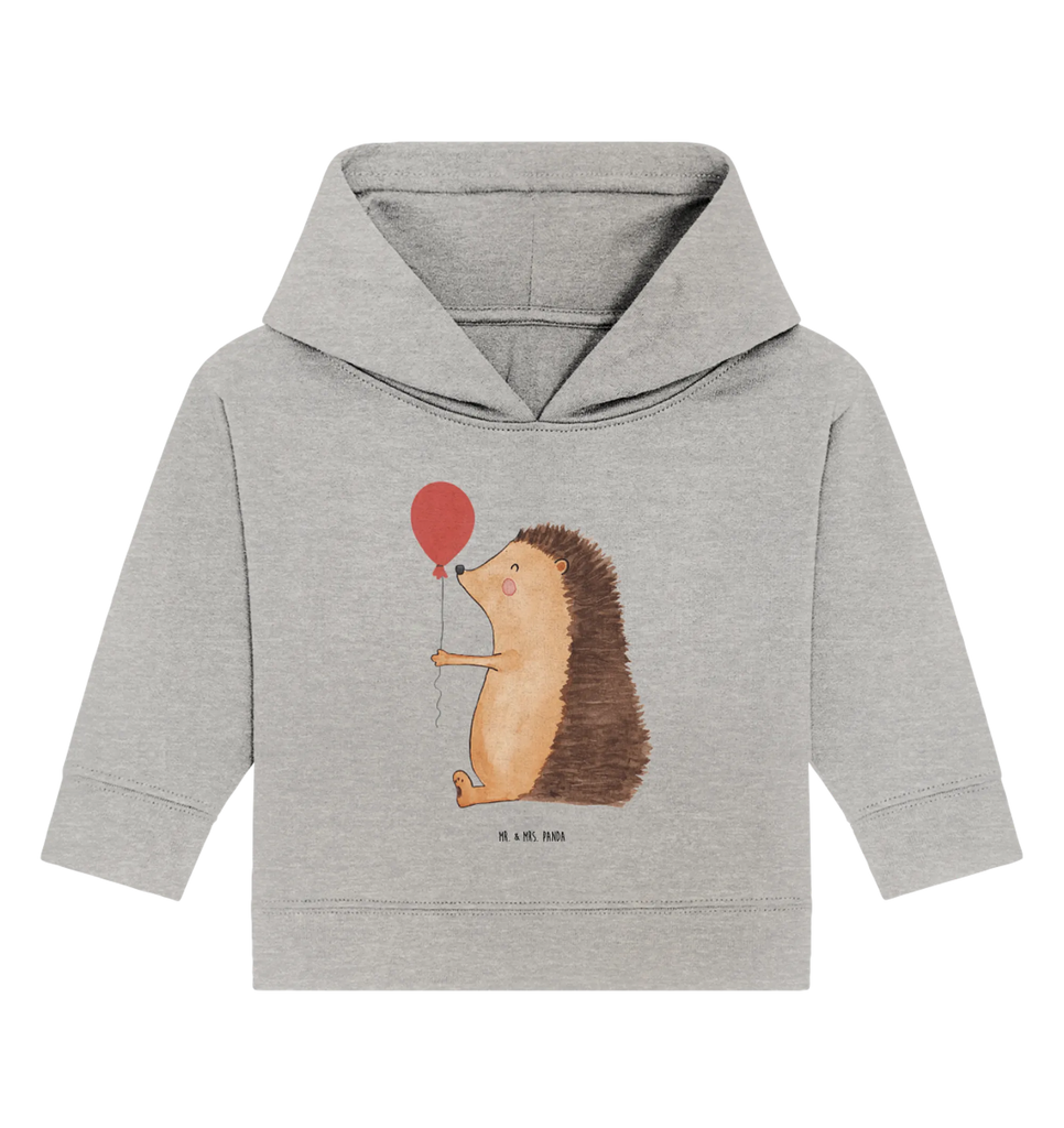 Organiczna bluza z kapturem dla niemowląt jeż balon Baby Kapuzensweatshirt, Baby Kapuzenshirt, Baby Hoodie, Baby Pullover, Tiermotive, Lustige Sprüche, Tiere, Gute Laune, Glückwunsch, Igel, Happy Birthday, Geburtstag, Ballon, Geburtstagskind, Herzlichen Glückwunsch