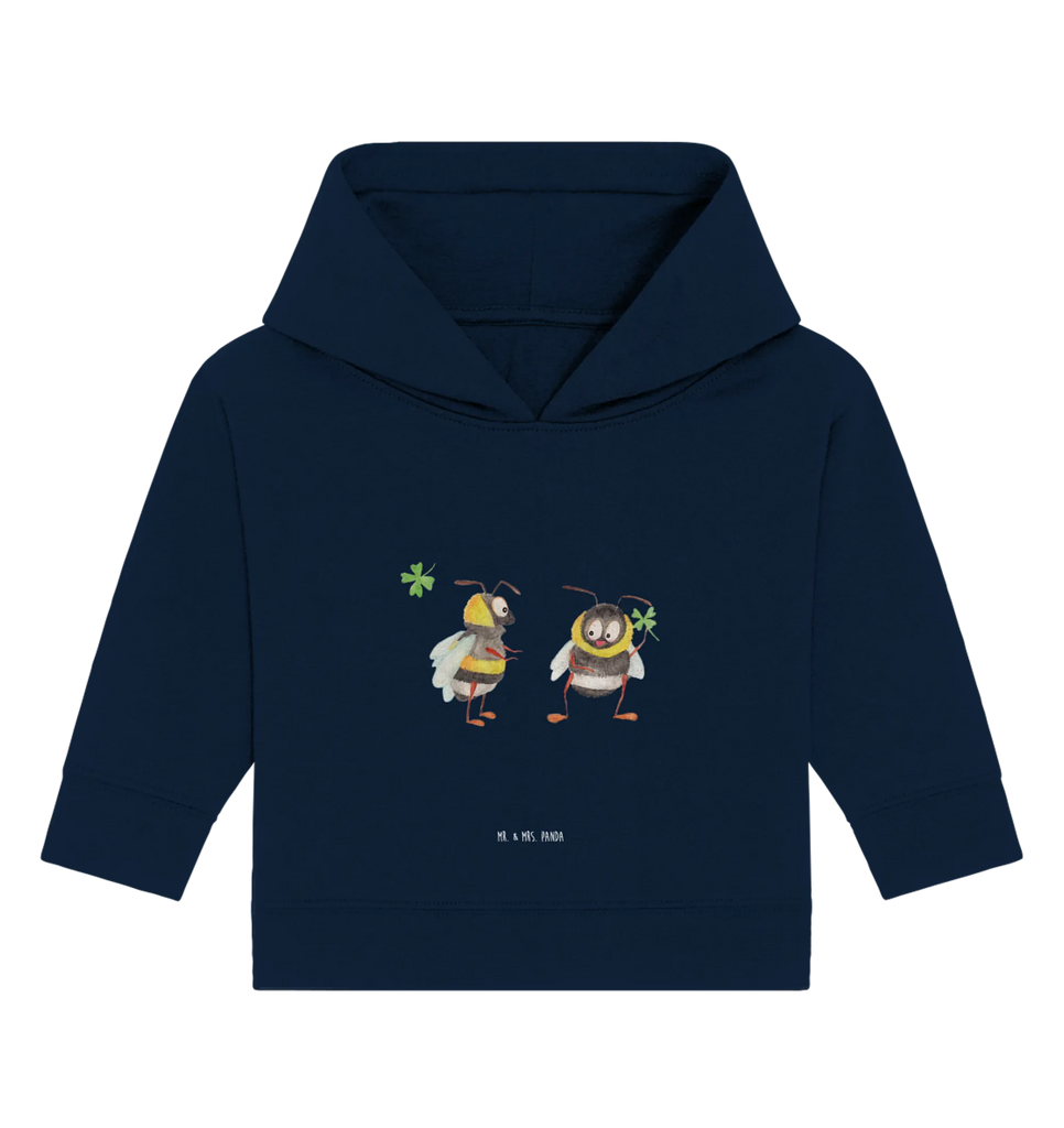 Organiczna bluza z kapturem dla niemowląt Trzmiele koniczyna Motywy zwierzęce, dobra energia, zabawne powiedzonka, zwierzęta