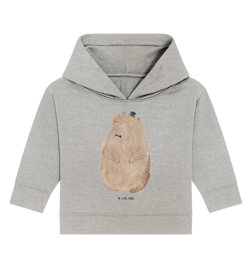 Organiczna bluza z kapturem dla niemowląt Świstak Baby Kapuzensweatshirt, Baby Pullover, Baby Hoodie, Baby Kapuzenshirt, Tiermotive, Lustige Sprüche, Tiere, Gute Laune, Respekt, Freundlichkeit, Anstand, Knigge, Fröhlichkeit, Murmeltier