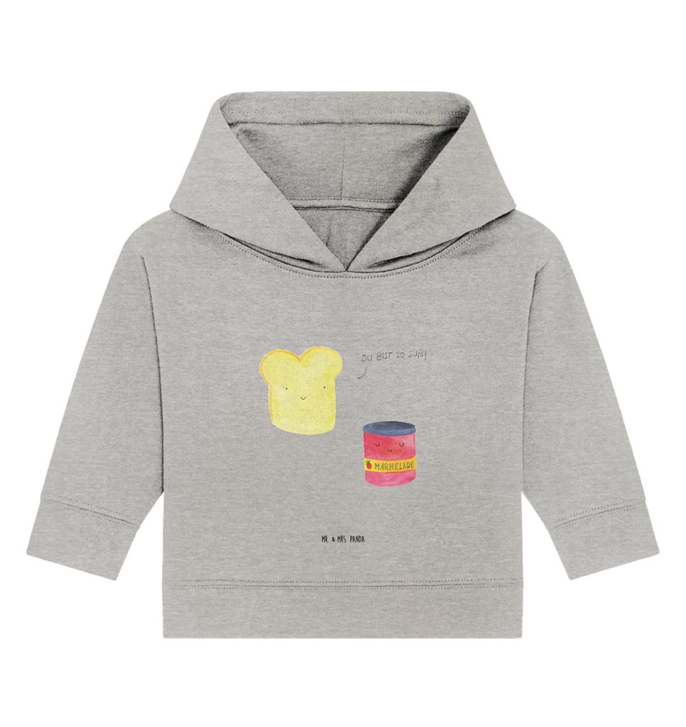 Organic Baby Hoodie toast jam small animals, cute, funny, cute animal motives, hand drawn, small world, funny sayings, good mood, happy, gifts, gift ideas, special gifts, animal lover, card, kitchen decoration, bread, sweet, Toast, breakfast invitation, kitchen saying, toast, jam, cute postcard, dreamteam