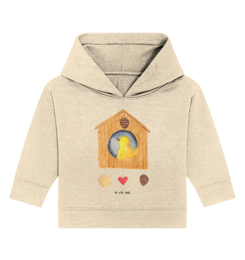 Organiczna bluza z kapturem dla niemowląt ptak Dom Baby Hoodie, Baby Pullover, Baby Kapuzensweatshirt, Baby Kapuzenshirt, Tiere, Gute Laune, Lustige Sprüche, Tiermotive, Wohnung, Vogelhäuschen, Nest, Eigenheim, Lieblingsort, Vogel, Vögel, Haus, Castle, Home Sweet Home, Unser Haus, Familie, Zuhause, Vogelhaus