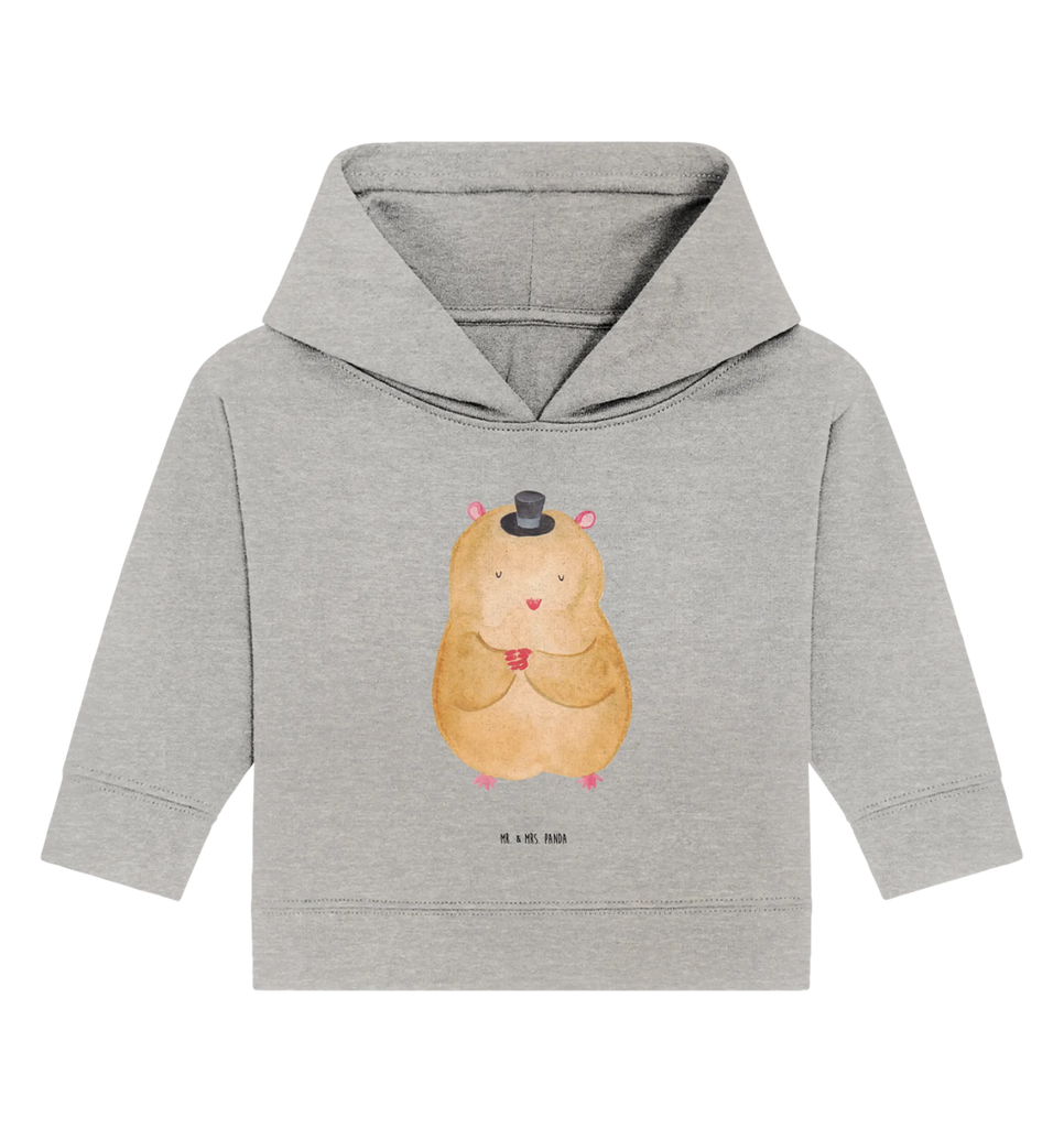 Organiczna bluza z kapturem dla niemowląt Chomik kapelusz Baby Hoodie, Baby Kapuzenshirt, Baby Kapuzensweatshirt, Baby Pullover, Tiermotive, Lustige Sprüche, Tiere, Gute Laune, Zylinder, Zauberer, Hamster, Zwerghamster, Magier, Hut