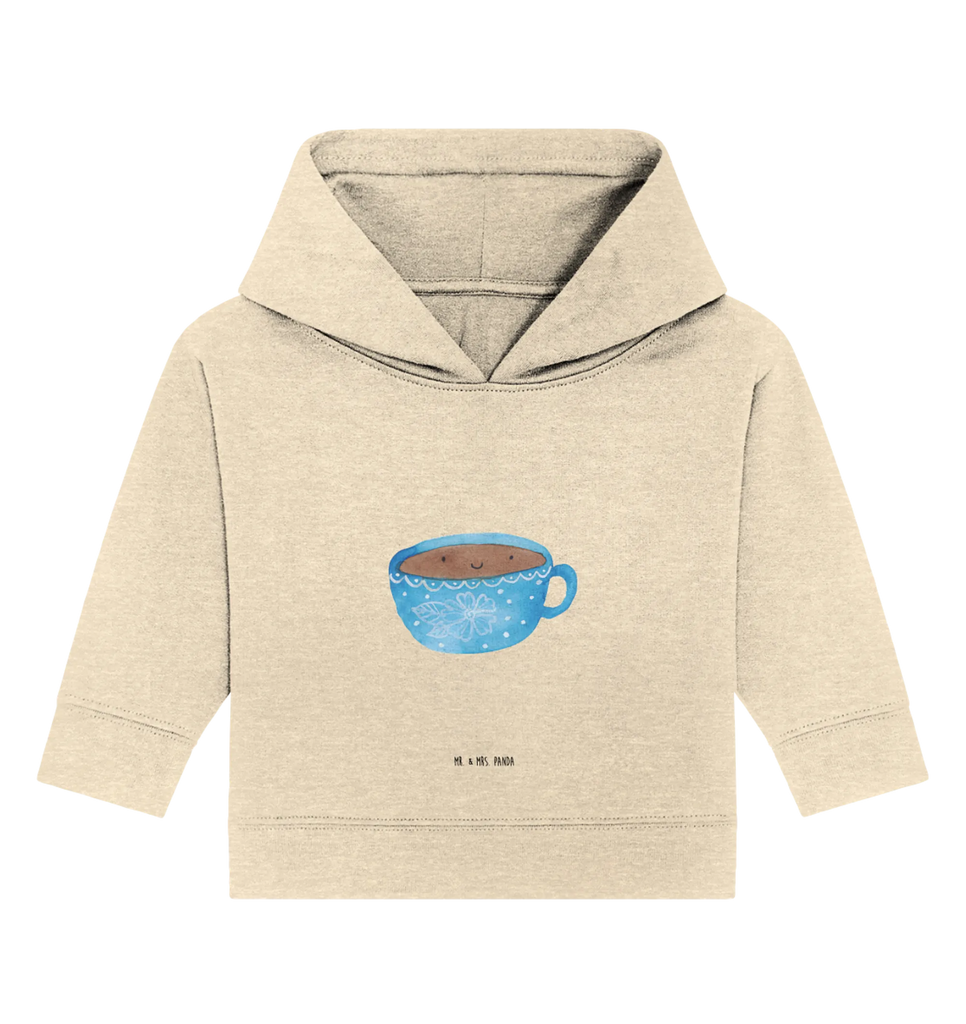 Organiczna bluza z kapturem dla niemowląt Kawa kubek Baby Hoodie, Baby Kapuzensweatshirt, Baby Kapuzenshirt, Baby Pullover, Tiermotive, Lustige Sprüche, Tiere, Gute Laune, Liebe, Kaffee, Glücklich, Tasse, Genuss, Geschmack
