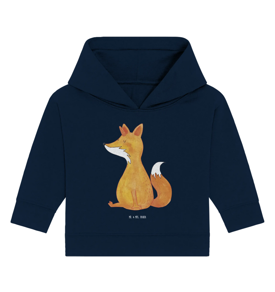 Organiczna bluza z kapturem dla niemowląt Jednorożec życzenie Baby Hoodie, Baby Pullover, Baby Kapuzenshirt, Baby Kapuzensweatshirt, Einhörner, Einhorn Deko, Unicorn, Einhorn, Fuchshörnchen, Unicorns, Fuchs, Fuchshorn, Foxycorn, Füchse