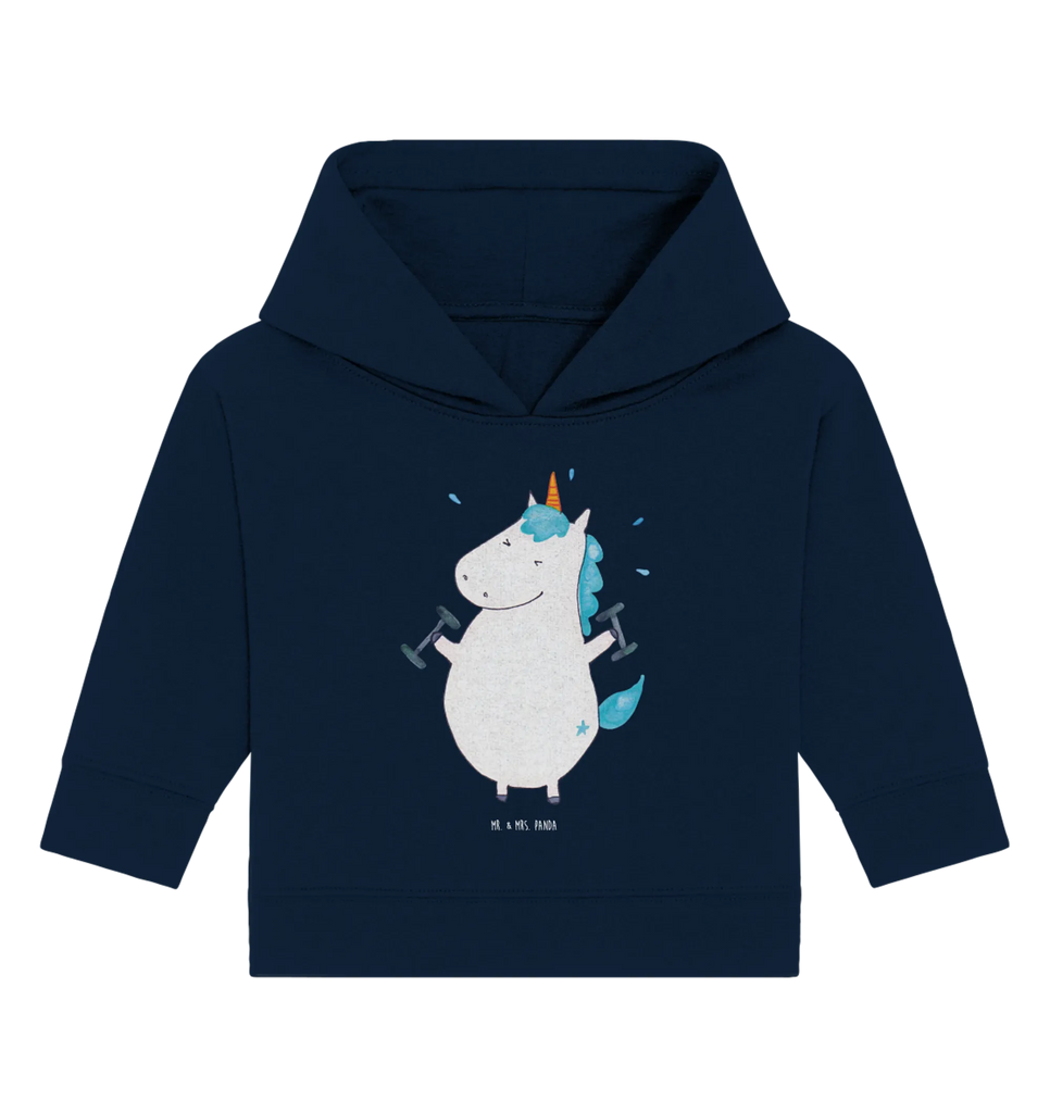 Organiczna bluza z kapturem dla niemowląt jednorożec Fitness Baby Pullover, Baby Kapuzenshirt, Baby Kapuzensweatshirt, Baby Hoodie, Einhörner, Einhorn Deko, Unicorn, Einhorn, Abnehmen, Diät, Geräte, Sixpack, Pumpen, Sport, Fitnessstudio, Gym, Fitness