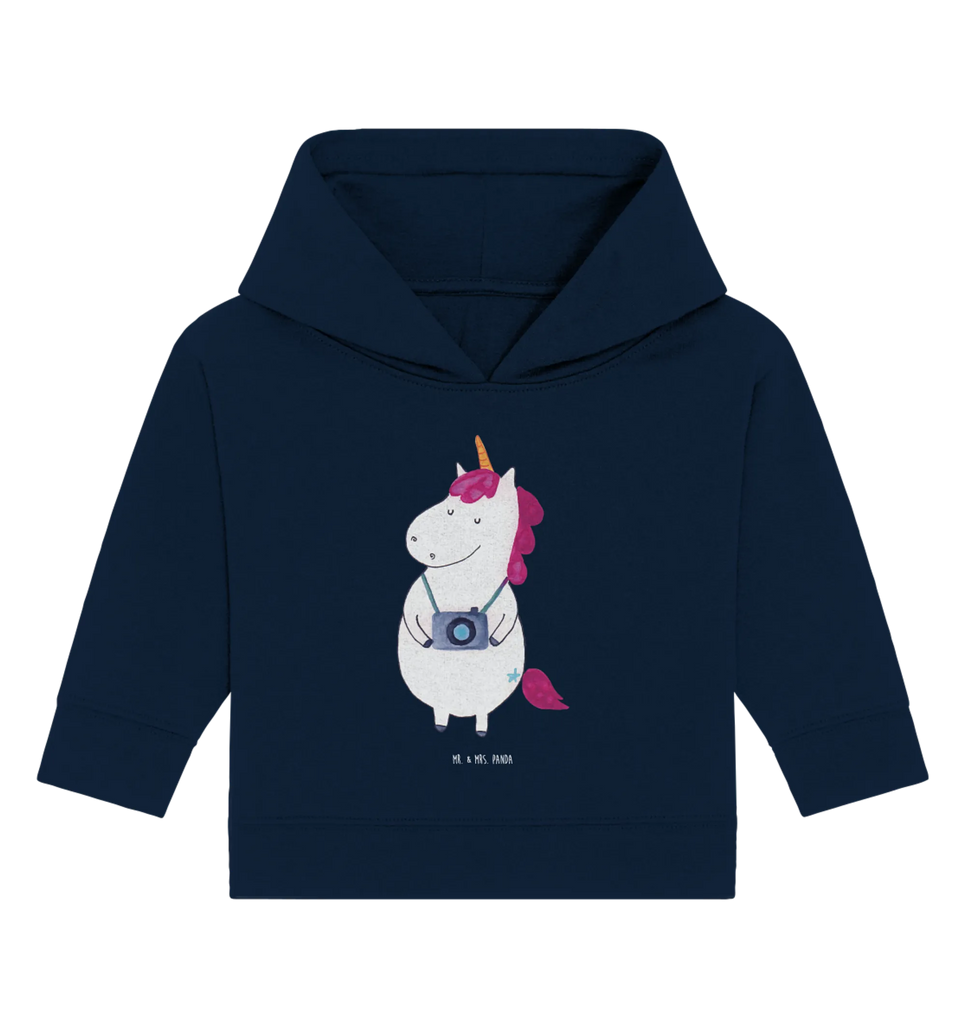 Organiczna bluza z kapturem dla niemowląt Jednorożec fotograf Baby Hoodie, Baby Kapuzensweatshirt, Baby Pullover, Baby Kapuzenshirt, Einhörner, Einhorn Deko, Unicorn, Einhorn, Fotografie, Fotograf, Reisen, Tourist, Reise, Kurztrip, Weltreise, Weltenbummler, Kamera, Städtereise, Urlaub