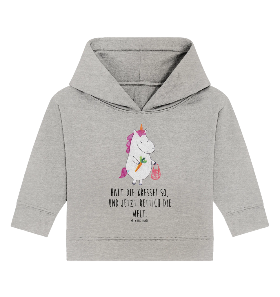 Organiczna bluza z kapturem dla niemowląt jednorożec warzywa Baby Kapuzenshirt, Baby Pullover, Baby Hoodie, Baby Kapuzensweatshirt, Einhörner, Einhorn Deko, Unicorn, Einhorn, Gemüse, Biomarkt, Wochenmarkt