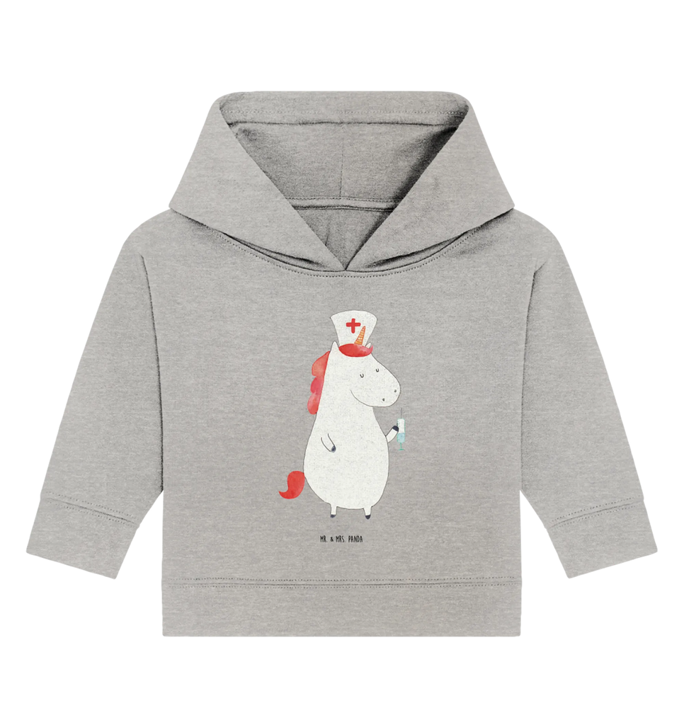 Organiczna bluza z kapturem dla niemowląt Jednorożec Pielęgniarka Baby Pullover, Baby Kapuzensweatshirt, Baby Hoodie, Baby Kapuzenshirt, Einhörner, Einhorn Deko, Unicorn, Einhorn, Krankenschwester Geschenk, Krankenhaus, Krankenpflegerin, Krankenpfleger Geschenk, Ärztin Geschenk, Krankenschwester Dankeschön
