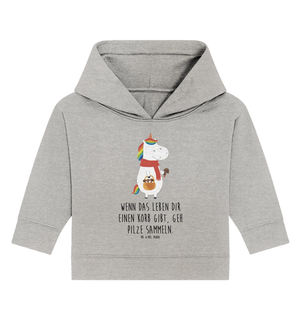 Organiczna bluza z kapturem dla niemowląt Jednorożec grzyb Baby Hoodie, Baby Kapuzensweatshirt, Baby Pullover, Baby Kapuzenshirt, Einhorn Deko, Einhörner, Unicorn, Einhorn, Motivation, Liebeskummer, Pilzsammler, Pilze, Spruch