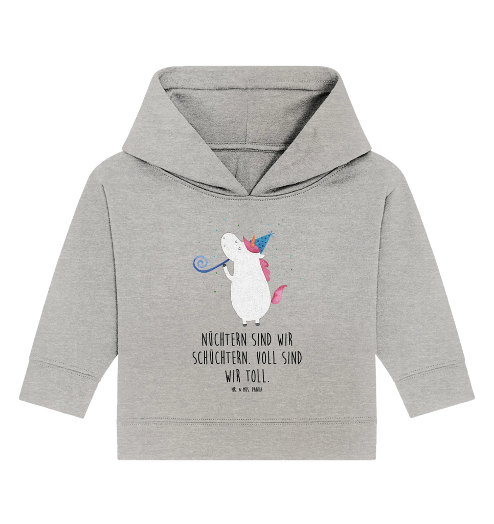 Organiczna bluza z kapturem dla niemowląt Jednorożec Impreza Baby Pullover, Baby Hoodie, Baby Kapuzensweatshirt, Baby Kapuzenshirt, Einhörner, Einhorn Deko, Unicorn, Einhorn, Club, Konfetti, Disco, Party, Geburtstag, Feier, Fest, Alkohol, Glitzer