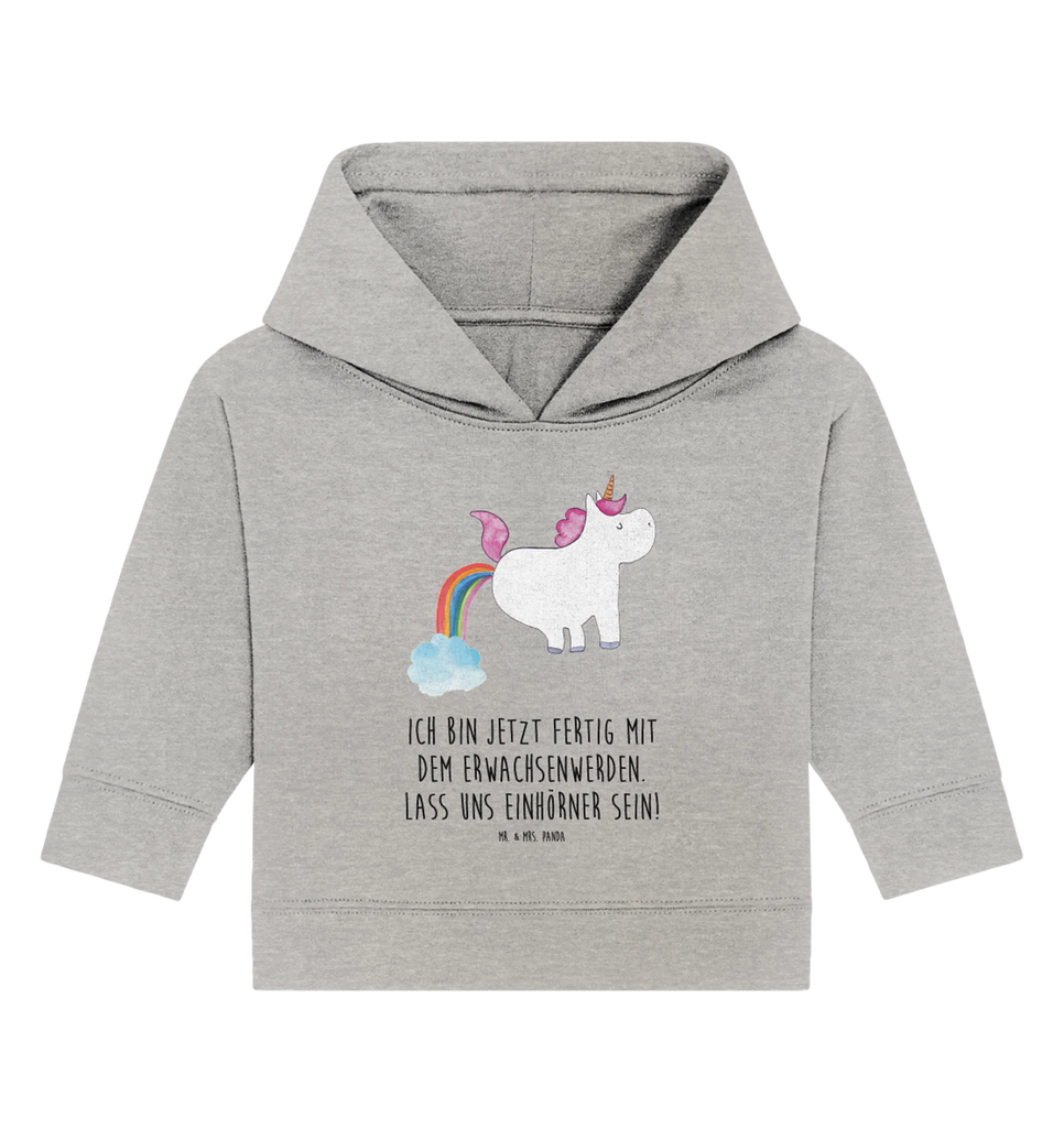 Organiczna bluza z kapturem dla niemowląt Jednorożec puszczać bąki Baby Pullover, Baby Hoodie, Baby Kapuzenshirt, Baby Kapuzensweatshirt, Unicorn, Einhörner, Einhorn, Einhorn Deko, Lustig, Glitzer, Regenbogen, Spaß, Erwachsenwerden, Pups, Einhornpower, Freundin
