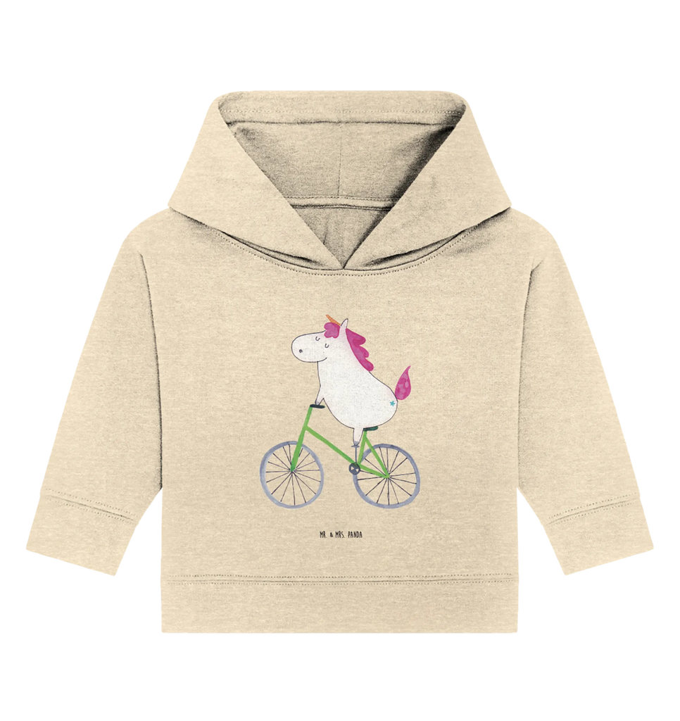 Organiczna bluza z kapturem dla niemowląt Jednorożec Rowerzysta Baby Kapuzensweatshirt, Baby Kapuzenshirt, Baby Hoodie, Baby Pullover, Einhörner, Einhorn Deko, Unicorn, Einhorn, Luxusproblem, Konfetti, Feenstaub, Kummer, Liebeskummer, Bike, Radfahrer, Radfahren, Rad