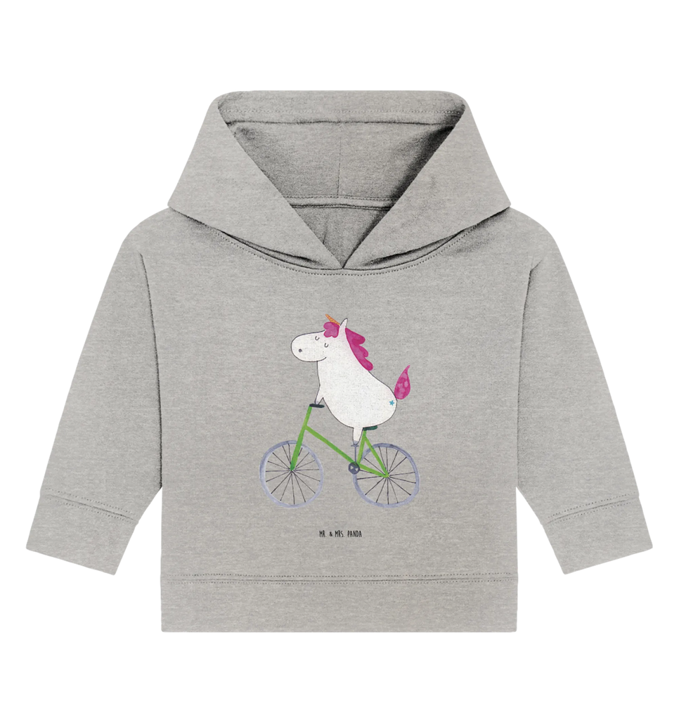 Organiczna bluza z kapturem dla niemowląt Jednorożec Rowerzysta Baby Kapuzensweatshirt, Baby Kapuzenshirt, Baby Hoodie, Baby Pullover, Einhörner, Einhorn Deko, Unicorn, Einhorn, Luxusproblem, Konfetti, Feenstaub, Kummer, Liebeskummer, Bike, Radfahrer, Radfahren, Rad