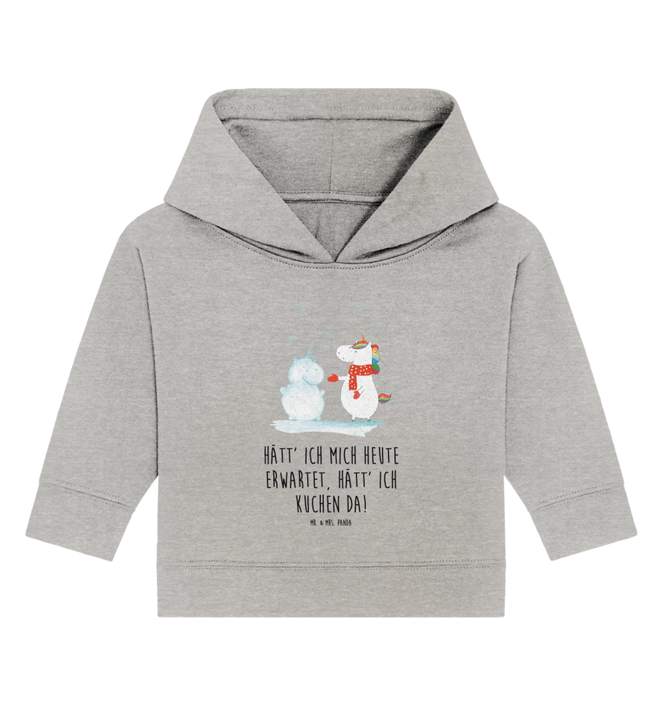 Organiczna bluza z kapturem dla niemowląt jednorożec Bałwan Baby Kapuzenshirt, Baby Pullover, Baby Hoodie, Baby Kapuzensweatshirt, Unicorn, Einhörner, Einhorn, Einhorn Deko, Handschuhe, kalt, Schnee, Weihnachten, Winter, Schneemann, X-Mas, Mütze, Kuchen