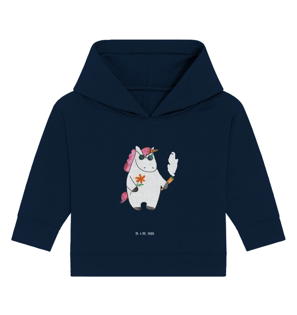 Organiczna bluza z kapturem dla niemowląt Jednorożec Woodstock Baby Kapuzensweatshirt, Baby Hoodie, Baby Pullover, Baby Kapuzenshirt, Einhörner, Einhorn Deko, Unicorn, Einhorn, Party, Woodstock, Spaß. Lustig, Alkohol, Witzig, Kiffen, Zigarette, Joint