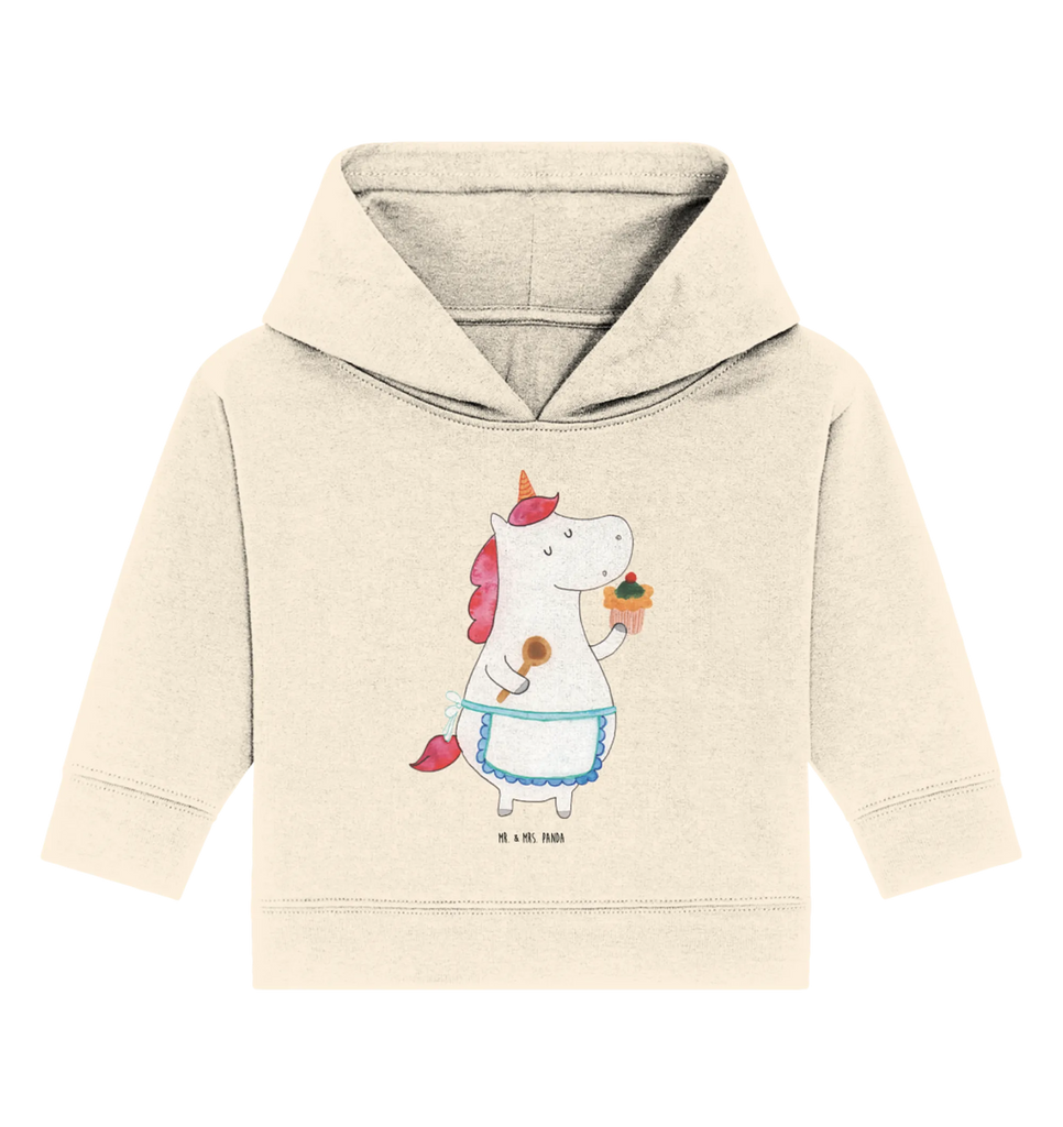 Organic Baby Hoodie Einhorn Küche Baby Hoodie, Baby Kapuzenshirt, Baby Kapuzensweatshirt, Baby Pullover, Einhörner, Einhorn Deko, Unicorn, Einhorn, Torte, Hobbykoch, Bäckerin, Backen, Kuchen, Träumen, Träumer, Motivation, Koch, Muffin