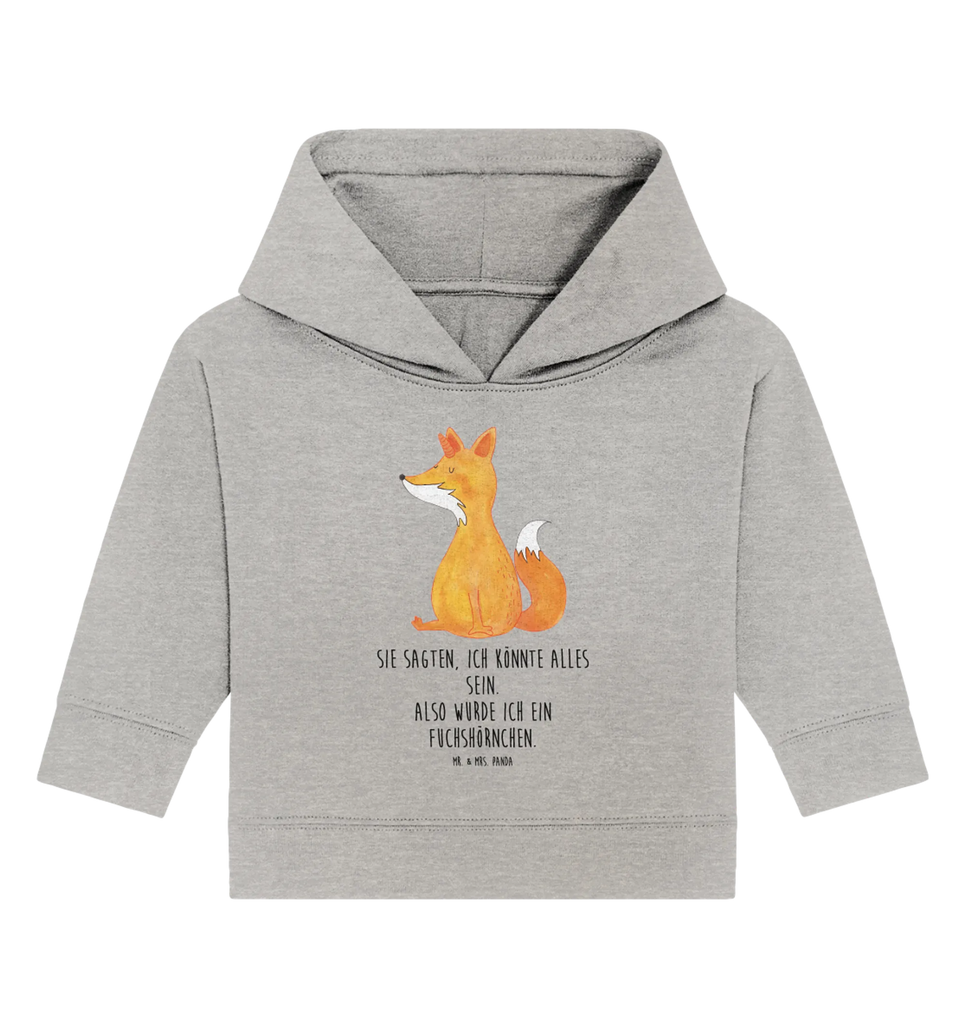 Organiczna bluza z kapturem dla niemowląt Jednorożec lis Baby Hoodie, Baby Kapuzenshirt, Baby Kapuzensweatshirt, Baby Pullover, Einhörner, Einhorn Deko, Unicorn, Einhorn, Fuchshorn, Fuchs, Füchse, Unicorns, Foxycorn, Fuchshörnchen