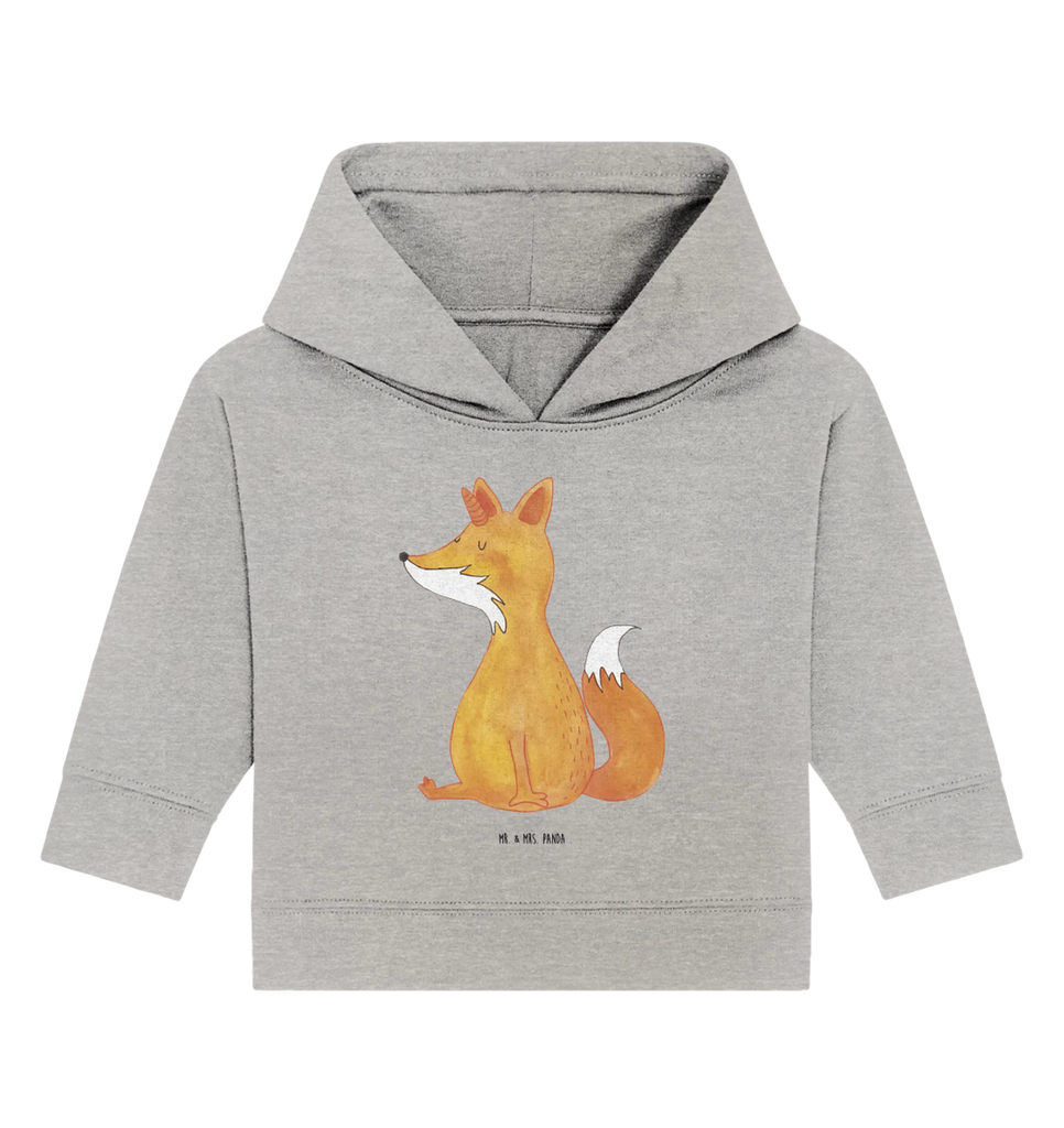 Organiczna bluza z kapturem dla niemowląt Jednorożec lis Baby Hoodie, Baby Kapuzenshirt, Baby Kapuzensweatshirt, Baby Pullover, Einhörner, Einhorn Deko, Unicorn, Einhorn, Fuchshorn, Fuchs, Füchse, Unicorns, Foxycorn, Fuchshörnchen