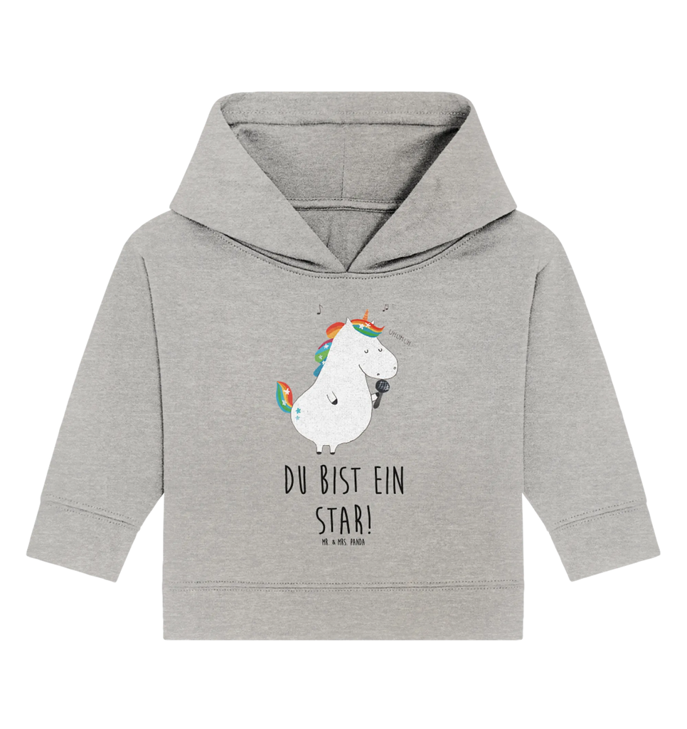 Organiczna bluza z kapturem dla niemowląt jednorożec Śpiewak Baby Hoodie, Baby Kapuzensweatshirt, Baby Pullover, Baby Kapuzenshirt, Einhörner, Einhorn Deko, Unicorn, Einhorn, Geburtstag, Konfetti, Glitzer, Freundin, Party, Disco, Fest, Sängerin, Sänger, Feier