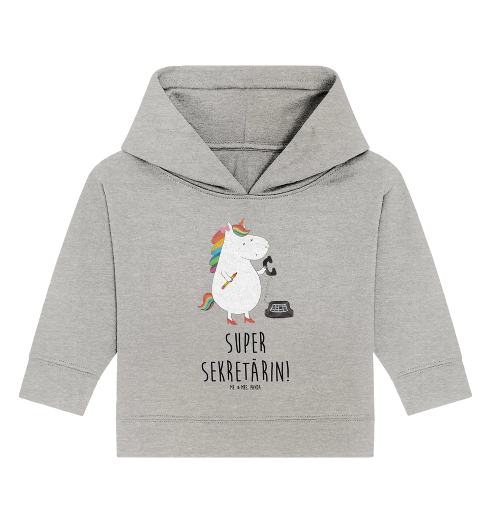 Organiczna bluza z kapturem dla niemowląt Jednorożec sekretarka Baby Kapuzensweatshirt, Baby Pullover, Baby Kapuzenshirt, Baby Hoodie, Unicorn, Einhörner, Einhorn, Einhorn Deko, Bürokraft, Rechtsanwältin, Rechtsanwaltsgehilfin, Steuerkanzlei, Steuerbüro, Sekretärin, Büro, Bürohilfe