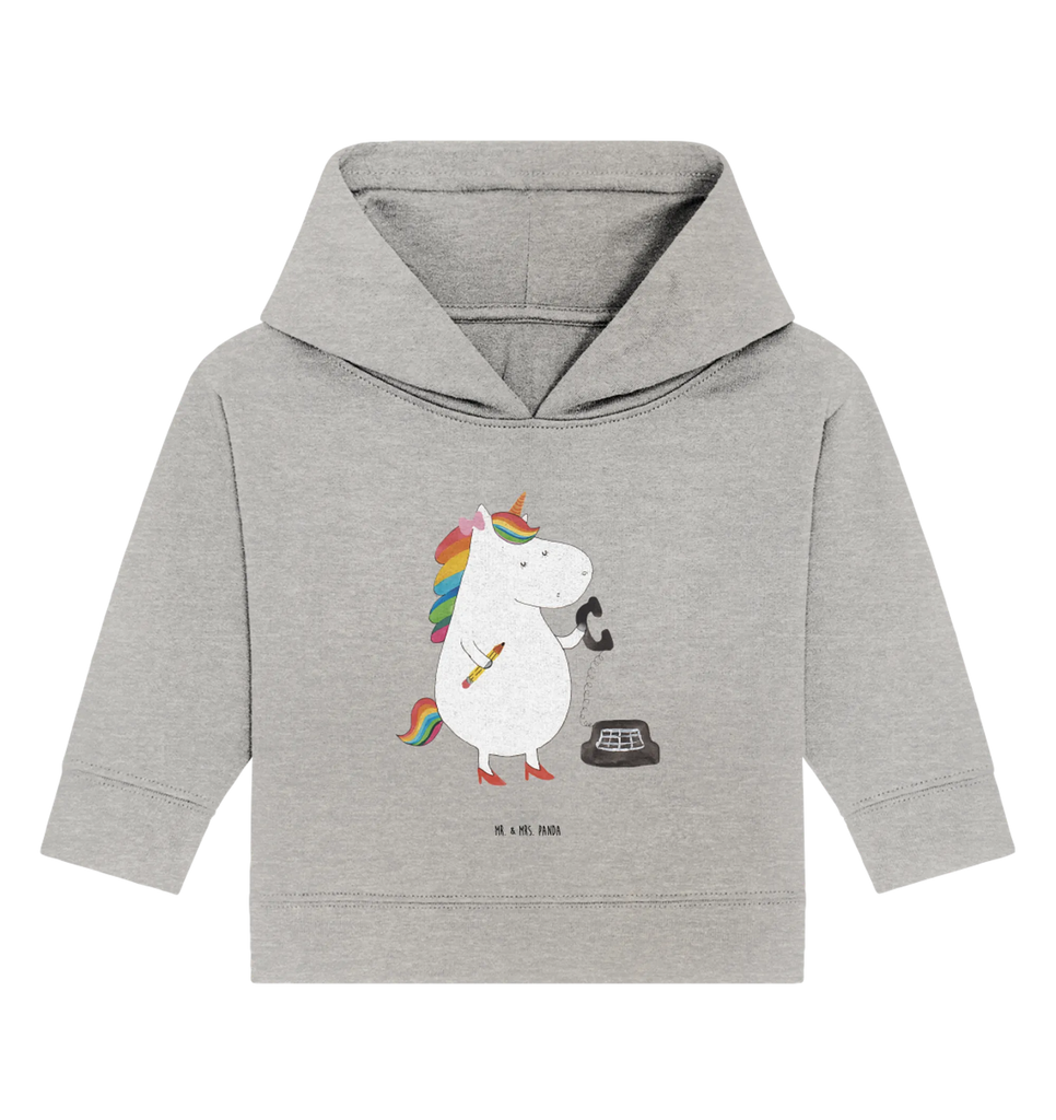 Organiczna bluza z kapturem dla niemowląt Jednorożec sekretarka Baby Kapuzensweatshirt, Baby Pullover, Baby Kapuzenshirt, Baby Hoodie, Unicorn, Einhörner, Einhorn, Einhorn Deko, Bürokraft, Rechtsanwältin, Rechtsanwaltsgehilfin, Steuerkanzlei, Steuerbüro, Sekretärin, Büro, Bürohilfe