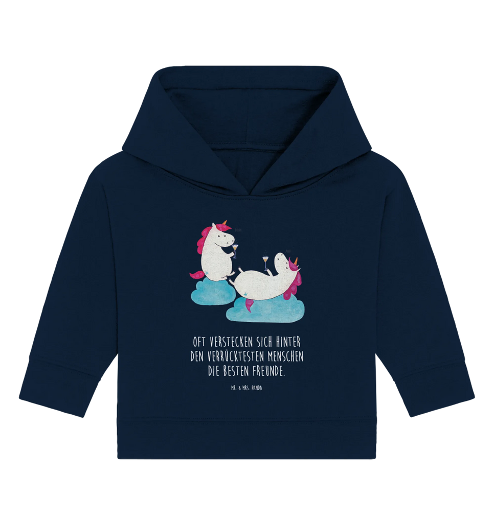 Organiczna bluza z kapturem dla niemowląt jednorożec szampan Baby Pullover, Baby Hoodie, Baby Kapuzenshirt, Baby Kapuzensweatshirt, Einhörner, Einhorn Deko, Unicorn, Einhorn, Anstoßen, Spaß, Freundin, BFF, Party, Beste, Sekt, Mädelsabend, Korken, Freundinnen