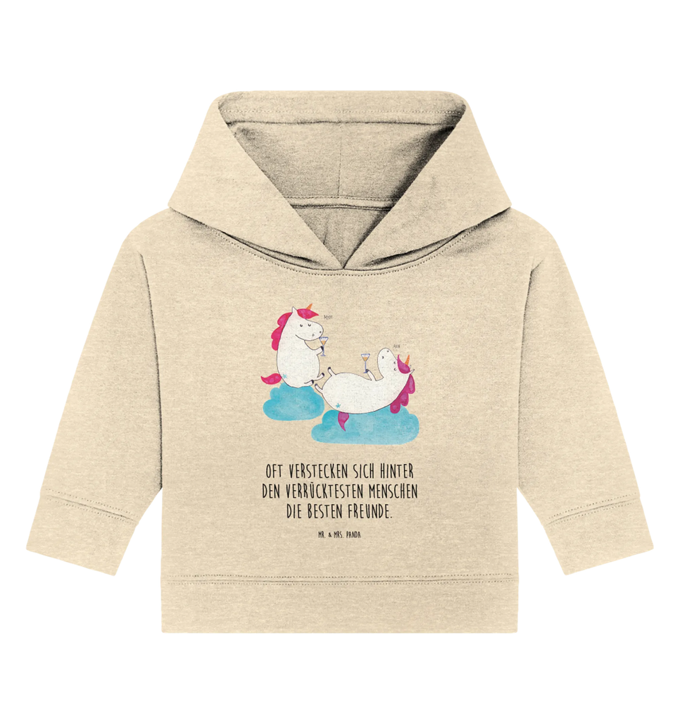 Organiczna bluza z kapturem dla niemowląt jednorożec szampan Baby Pullover, Baby Hoodie, Baby Kapuzenshirt, Baby Kapuzensweatshirt, Einhörner, Einhorn Deko, Unicorn, Einhorn, Anstoßen, Spaß, Freundin, BFF, Party, Beste, Sekt, Mädelsabend, Korken, Freundinnen