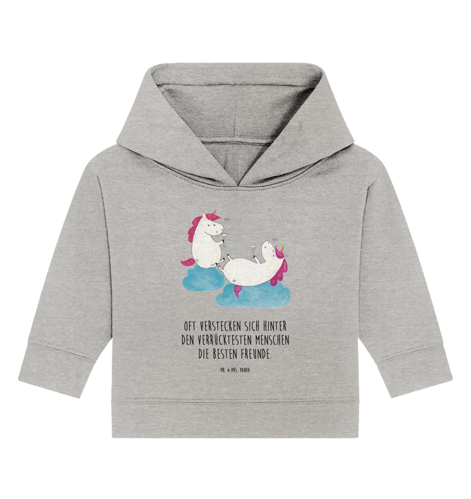 Organiczna bluza z kapturem dla niemowląt jednorożec szampan Baby Pullover, Baby Hoodie, Baby Kapuzenshirt, Baby Kapuzensweatshirt, Einhörner, Einhorn Deko, Unicorn, Einhorn, Anstoßen, Spaß, Freundin, BFF, Party, Beste, Sekt, Mädelsabend, Korken, Freundinnen