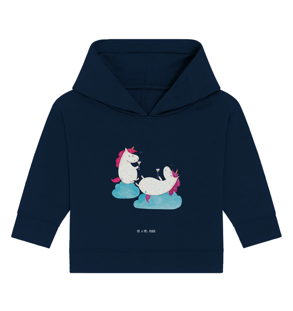 Organiczna bluza z kapturem dla niemowląt jednorożec szampan Baby Pullover, Baby Hoodie, Baby Kapuzenshirt, Baby Kapuzensweatshirt, Einhörner, Einhorn Deko, Unicorn, Einhorn, Anstoßen, Spaß, Freundin, BFF, Party, Beste, Sekt, Mädelsabend, Korken, Freundinnen