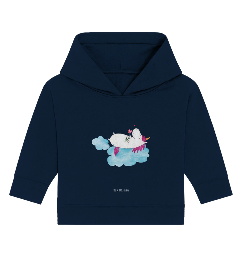 Organiczna bluza z kapturem dla niemowląt Jednorożec Zakochany Baby Hoodie, Baby Kapuzensweatshirt, Baby Kapuzenshirt, Baby Pullover, Einhörner, Einhorn Deko, Unicorn, Einhorn, Wolke, Verliebt, Freundin, Liebesbeweis, Liebe