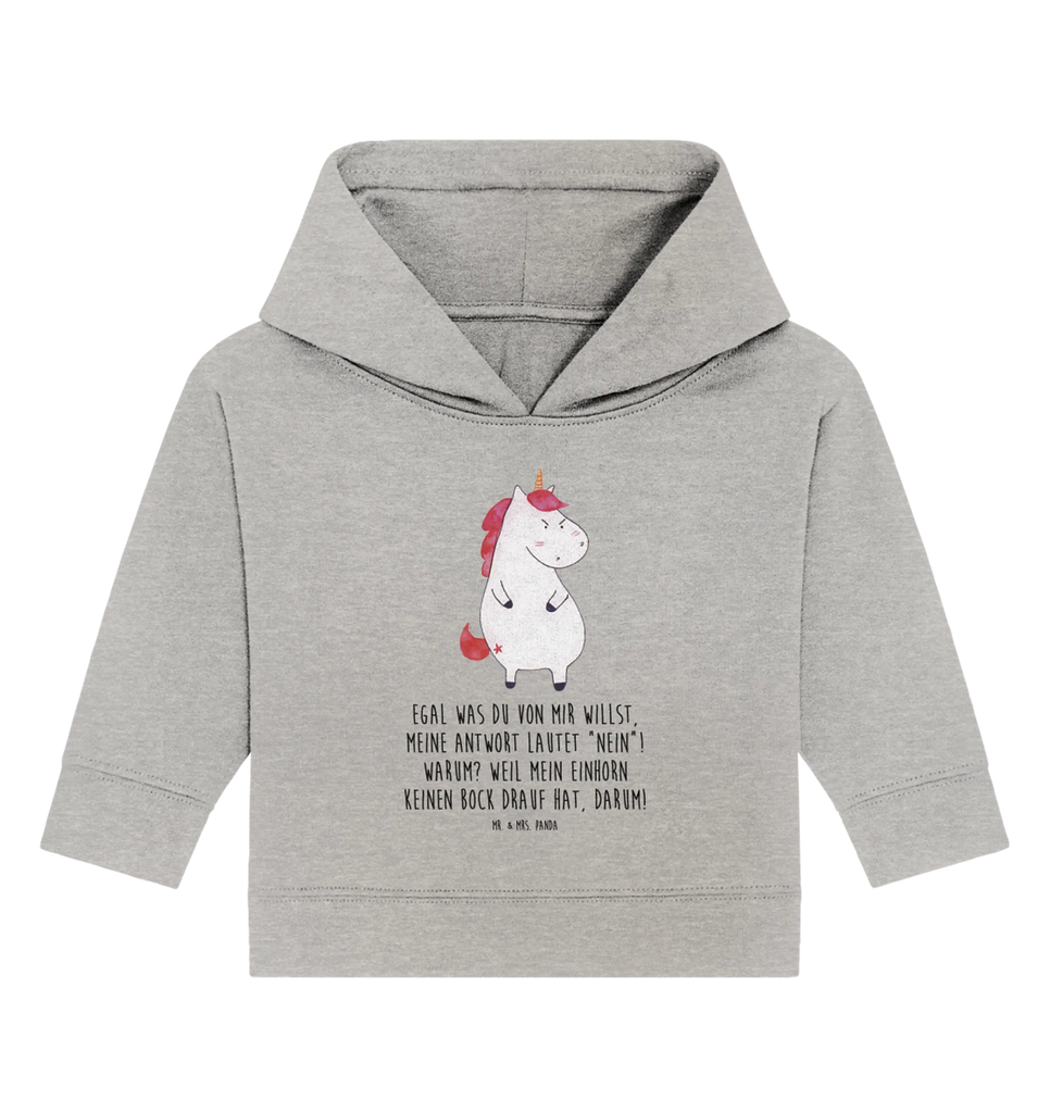 Organiczna bluza z kapturem dla niemowląt Jednorożec gniew Baby Kapuzenshirt, Baby Kapuzensweatshirt, Baby Pullover, Baby Hoodie, Einhorn Deko, Einhörner, Unicorn, Einhorn, Arbeit, Spaß, Realität, Lustlos, Nein, Lustig, Ansage, Büro, wütend, Dumme Fragen, Geschenk