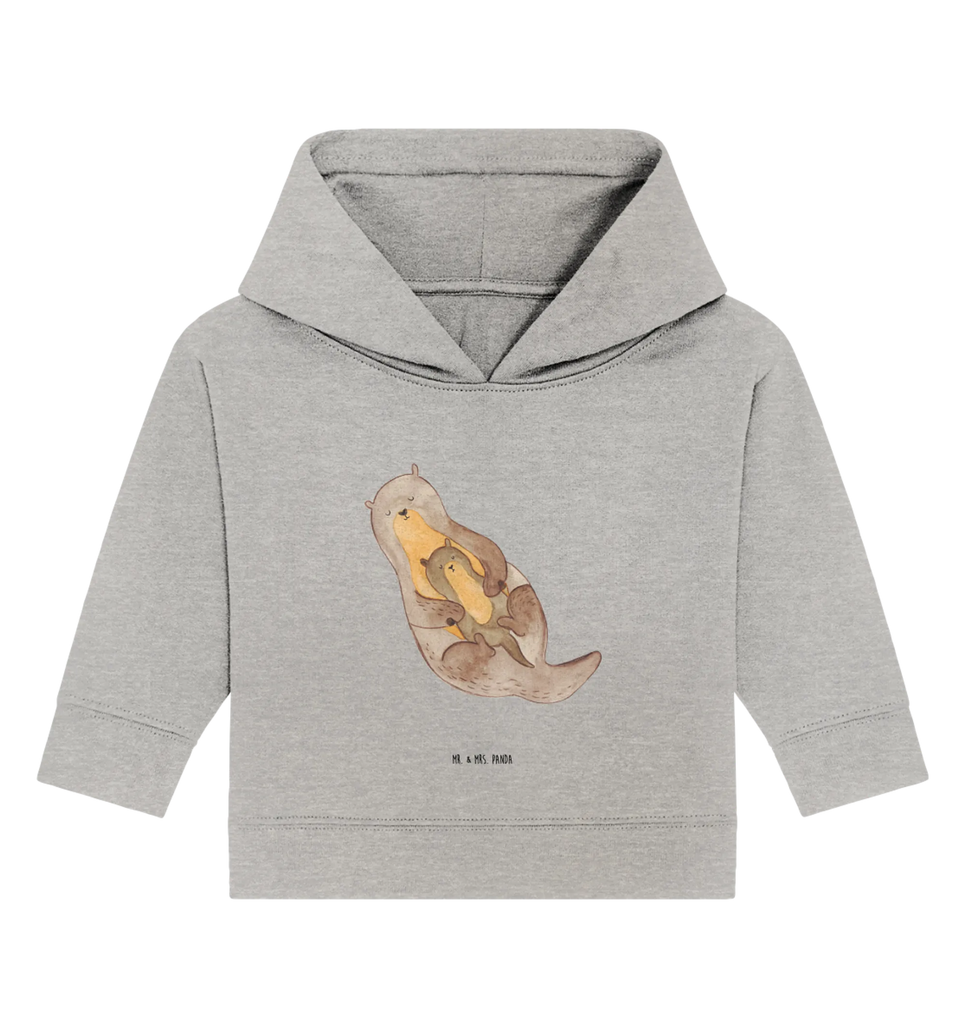 Organiczna bluza z kapturem dla niemowląt wydra dziecko Baby Hoodie, Baby Pullover, Baby Kapuzensweatshirt, Baby Kapuzenshirt, Fischotter, Seeotter, Otter, Otter Seeotter See Otter