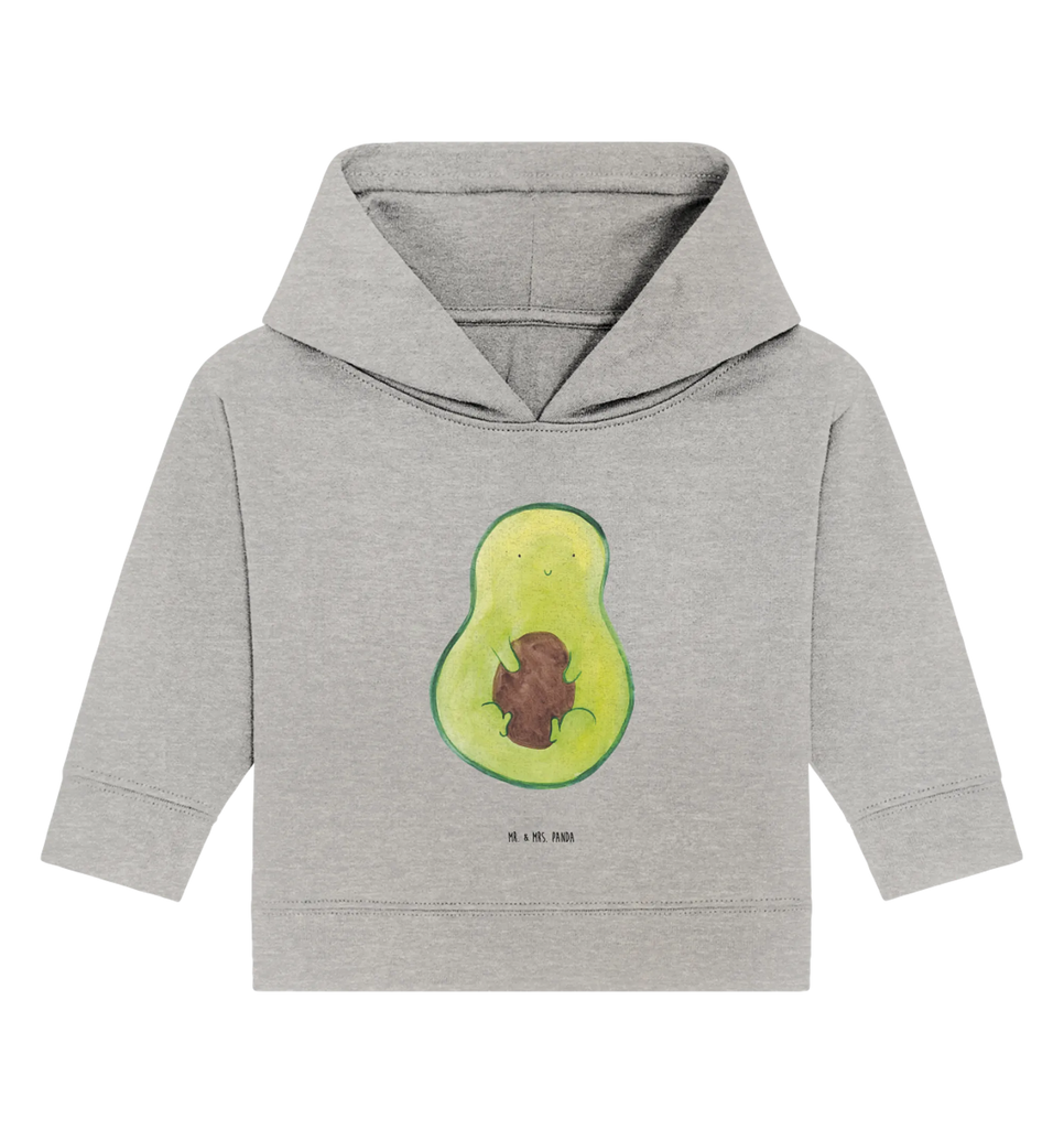 Organiczna bluza z kapturem dla niemowląt Awokado pestka Baby Kapuzenshirt, Baby Pullover, Baby Kapuzensweatshirt, Baby Hoodie, Vegan, Veggie, Avocado, Gesund, Avokado, Kern, Pflanze, Spruch Leben, Avocadokern