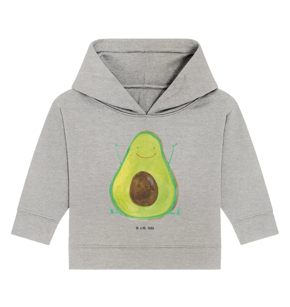 Organiczna bluza z kapturem dla niemowląt Awokado Szczęśliwy Baby Kapuzenshirt, Baby Hoodie, Baby Pullover, Baby Kapuzensweatshirt, Vegan, Veggie, Avocado, Gesund, Chaos