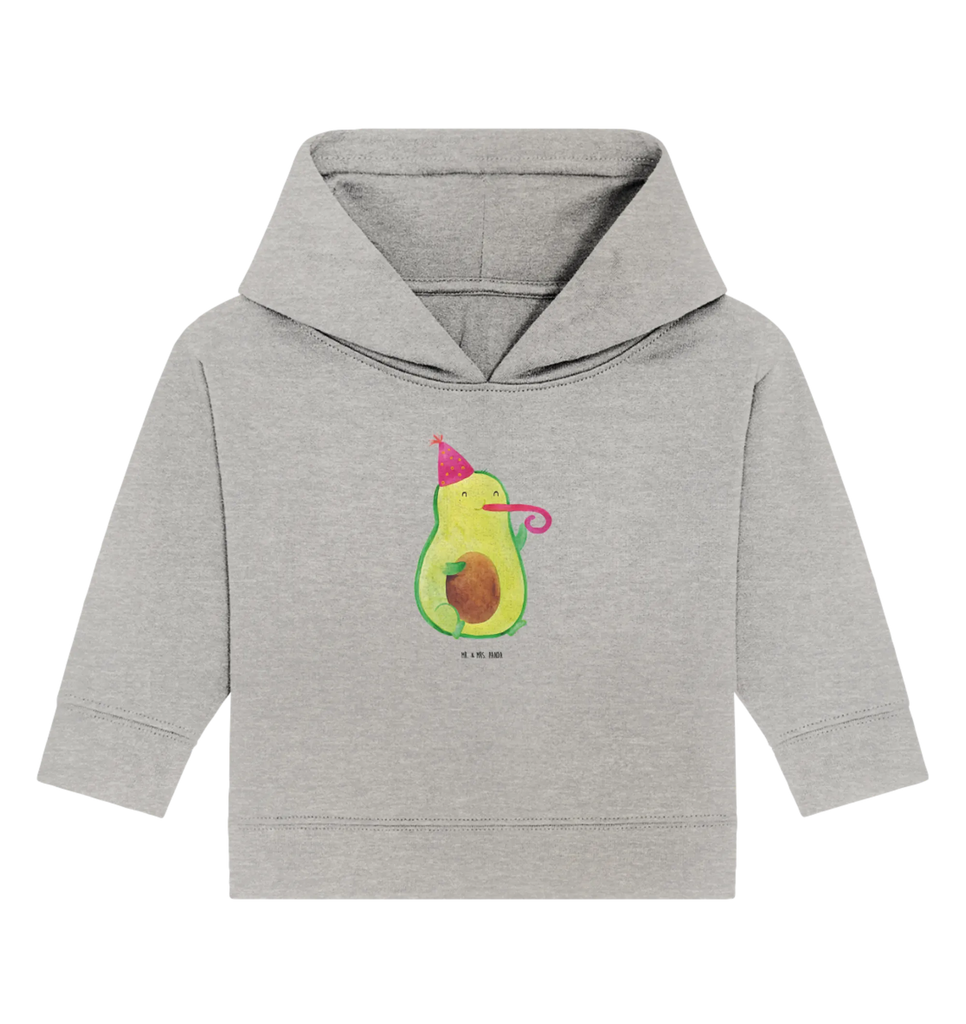 Organiczna bluza z kapturem dla niemowląt Awokado impreza Baby Kapuzenshirt, Baby Kapuzensweatshirt, Baby Hoodie, Baby Pullover, Vegan, Veggie, Avocado, Gesund, Feier, Party, Gute Laune, Feierlichkeit, Geburtstag, Tröte, Fete