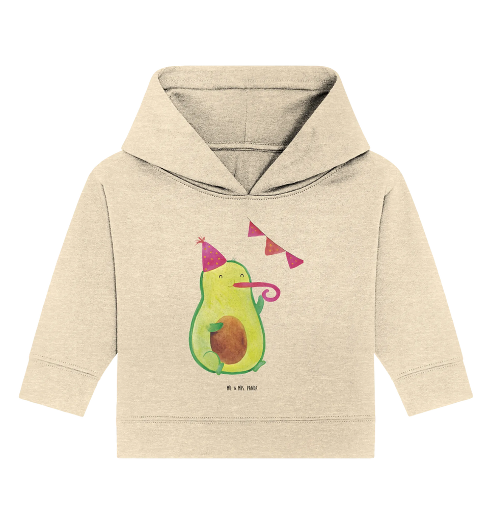 Organiczna bluza z kapturem dla niemowląt Awokado Czas na imprezę Baby Kapuzenshirt, Baby Pullover, Baby Kapuzensweatshirt, Baby Hoodie, Vegan, Veggie, Avocado, Gesund
