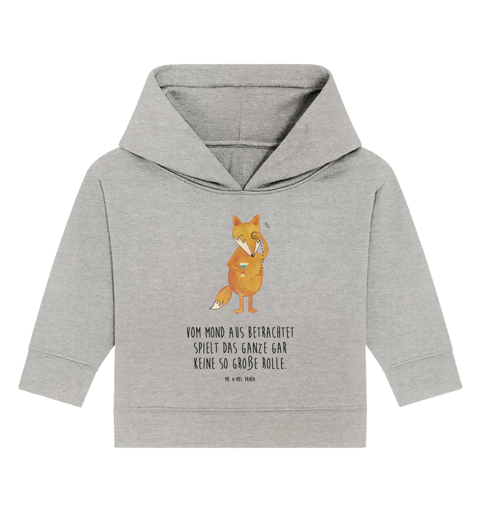 Organiczna bluza z kapturem dla niemowląt lis Pan Baby Pullover, Baby Hoodie, Baby Kapuzensweatshirt, Baby Kapuzenshirt, Fuchs, Tröstende Worte, Problemlösung, Motivation Spruch, Spruch Lustig, Füchse, Liebeskummer Geschenk