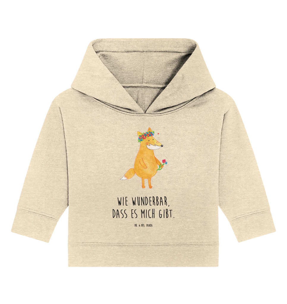 Organiczna bluza z kapturem dla niemowląt lis Kwiaty Baby Kapuzenshirt, Baby Hoodie, Baby Pullover, Baby Kapuzensweatshirt, Fuchs, Selbstliebe, Motivation, Ich, Blume, Füchse, Blumen, Blumenmädchen, Liebesbeweis, Fuchsmädchen, Fox, Freude, Mich, Liebe, Freundinnen, Freundin