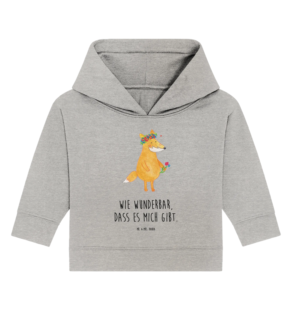 Organiczna bluza z kapturem dla niemowląt lis Kwiaty Baby Kapuzenshirt, Baby Hoodie, Baby Pullover, Baby Kapuzensweatshirt, Fuchs, Selbstliebe, Motivation, Ich, Blume, Füchse, Blumen, Blumenmädchen, Liebesbeweis, Fuchsmädchen, Fox, Freude, Mich, Liebe, Freundinnen, Freundin