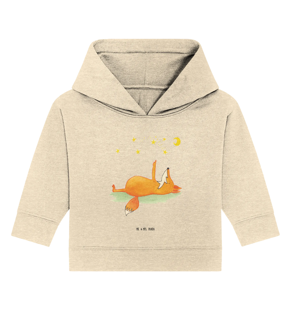 Organiczna bluza z kapturem dla niemowląt lis Gwiazdy Baby Kapuzenshirt, Baby Hoodie, Baby Kapuzensweatshirt, Baby Pullover, Fuchs, Tröstende Worte, Always Look On The Bright Side Of Life, Romantik, Spruch schön, Füchse, Spruch Positiv