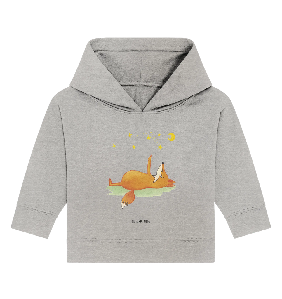 Organiczna bluza z kapturem dla niemowląt lis Gwiazdy Baby Kapuzenshirt, Baby Hoodie, Baby Kapuzensweatshirt, Baby Pullover, Fuchs, Tröstende Worte, Always Look On The Bright Side Of Life, Romantik, Spruch schön, Füchse, Spruch Positiv