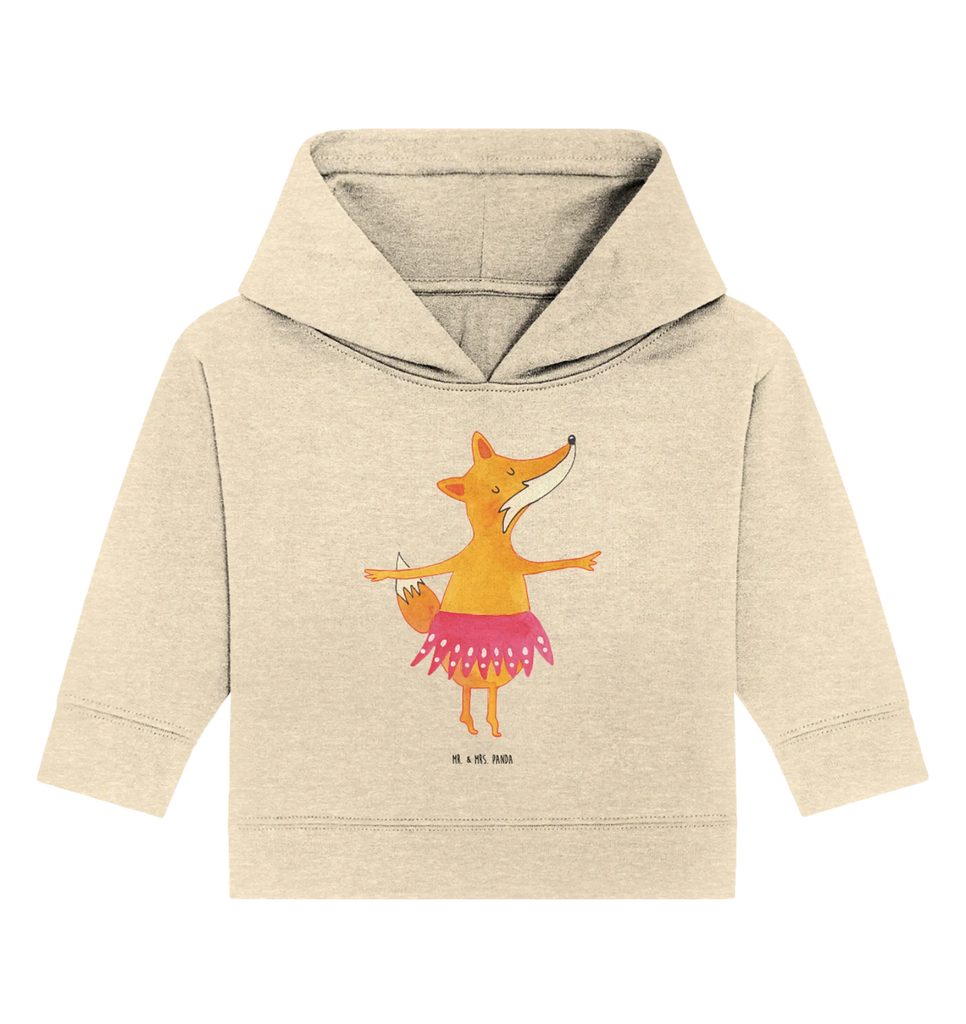 Organiczna bluza z kapturem dla niemowląt Lis baletnica Baby Pullover, Baby Kapuzenshirt, Baby Kapuzensweatshirt, Baby Hoodie, Fuchs, Fuchs Spruch, Party, Geburtstag, Tänzerin, Einladung, Ballerina, Füchsin, Tanzen, Ballett, Füchse