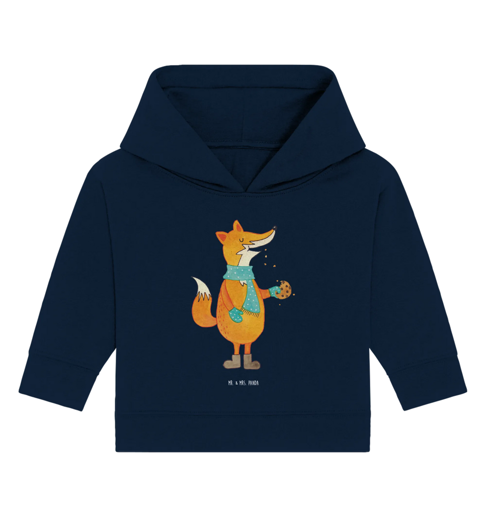 Organiczna bluza z kapturem dla niemowląt lis ciasteczko Baby Kapuzenshirt, Baby Kapuzensweatshirt, Baby Hoodie, Baby Pullover, Fuchs, Winter, Liebe, Füchse, Backen Spruch, Plätzchen, Kekse, Weihnachtszeit, Küche Deko