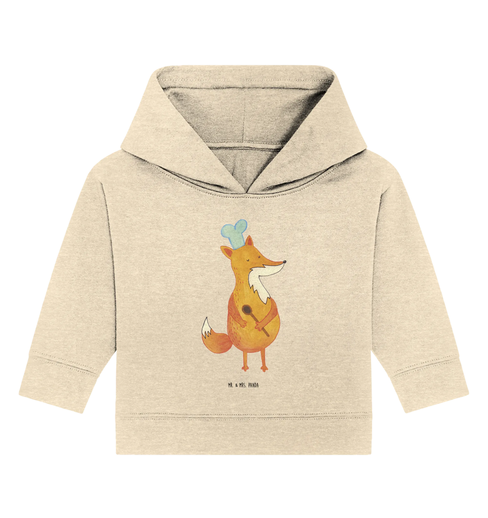 Organiczna bluza z kapturem dla niemowląt lis kucharz Baby Kapuzenshirt, Baby Hoodie, Baby Pullover, Baby Kapuzensweatshirt, Fuchs, Köche, Küche Deko, Party Spruch, Spruch lustig, Koch Geschenk, Füchse, Bäcker, witzig, Küche Spruch