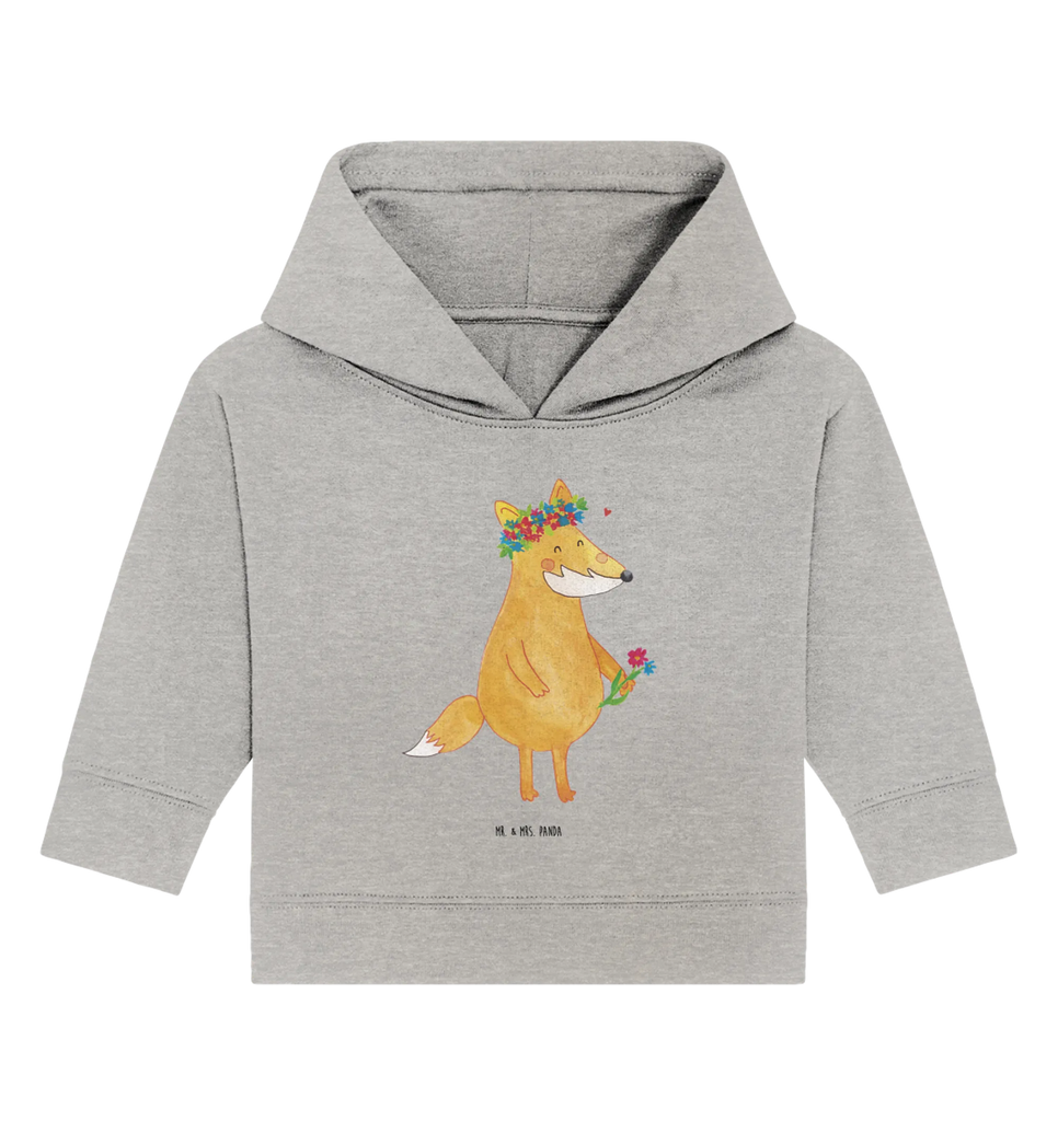 Organiczna bluza z kapturem dla niemowląt lis Kwiaty Baby Kapuzenshirt, Baby Hoodie, Baby Pullover, Baby Kapuzensweatshirt, Fuchs, Selbstliebe, Motivation, Ich, Blume, Füchse, Blumen, Blumenmädchen, Liebesbeweis, Fuchsmädchen, Fox, Freude, Mich, Liebe, Freundinnen, Freundin