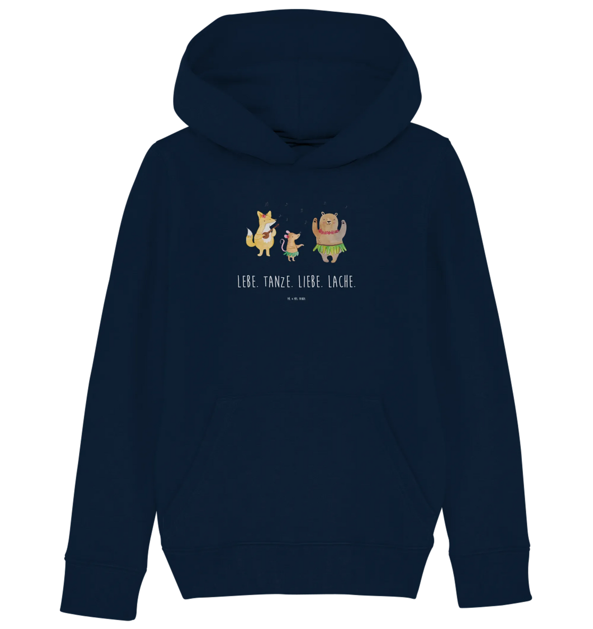 Organic Kids Hoodie forest animals Aloha gifts, card, hand drawn, good mood, gift ideas, special gifts, cute animal motives, animal lover, cute, funny sayings, small animals, rabbit, dancing, forest, laughter, music, forest animals
