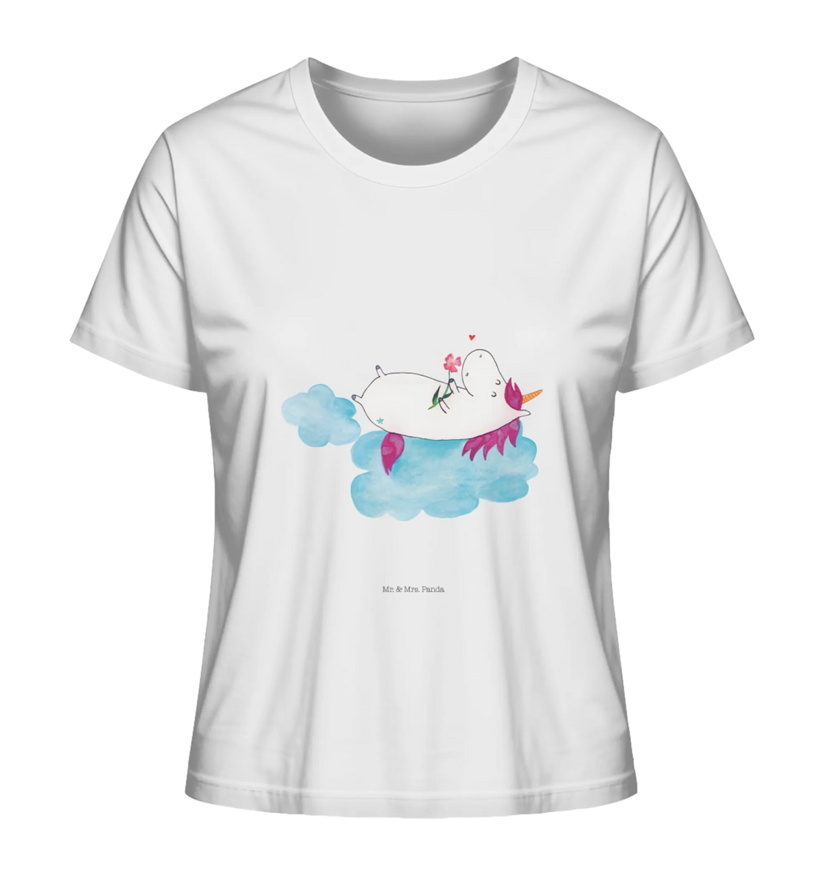 Women's Shirt unicorn In love cloud, Girlfriend present, Love Proof, girlfriend gift