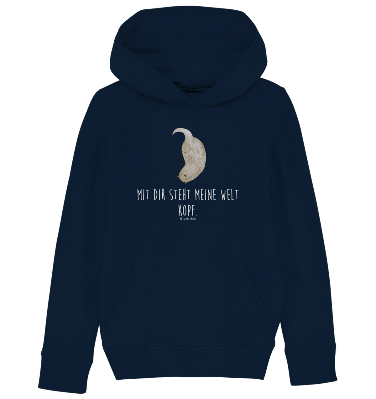 Organic Kids Hoodie otter upside down water mammal, gift ideas for animal lovers, animal, European otter, animal lover, sea otter, gifts for people in love, aquatic animal, predator, marten, water animal, water, baby otter, mammal, otter gifts, Otter Sea Otter Lake Otter